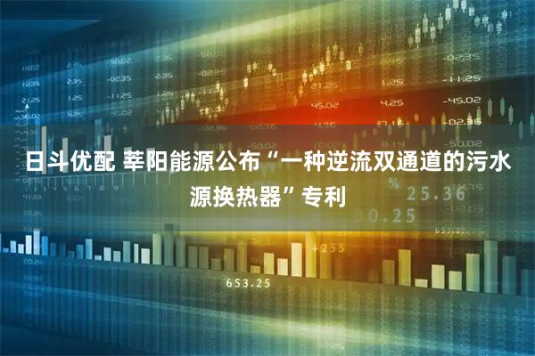 日斗优配 莘阳能源公布“一种逆流双通道的污水源换热器”专利